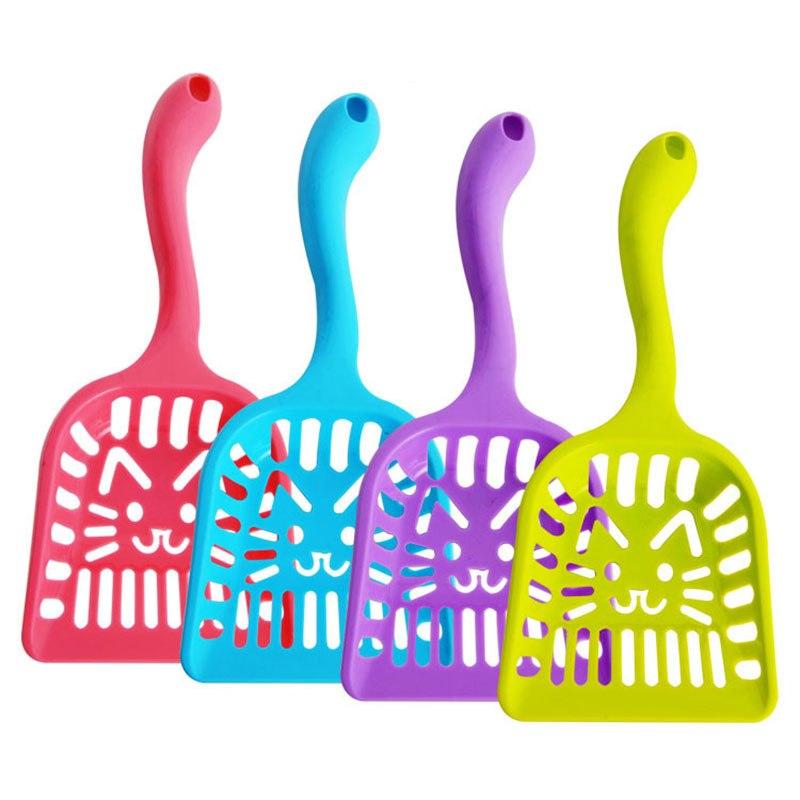 Plastic Dog Poop Scooper for Puppies, Cats & Kittens (Random Color)