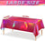 Rainbow Laser Hot Pink Tablecloth Shiny Party Table Cover for Celebrations