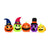 9ft Inflatable Pumpkin Patch with LED Lights & Witch Hats