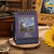 2025 Vintage Mini Bronzing Painting Desk Calendar Tabletop Flip (Starry Night)