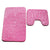 Bathroom Toilet Floor Mat Embossed Stone 2PCS, PVC Non-Slip Absorbent Carpet Door Mat