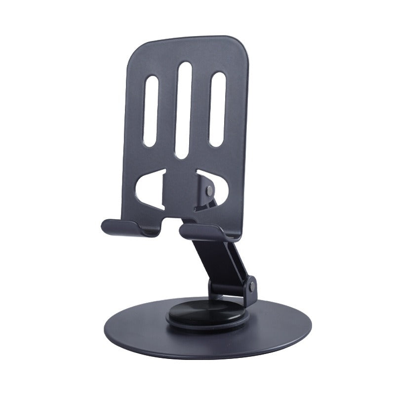 Portable Folding Phone Holder for Home and Office (Metal Black)