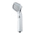 High-Pressure 4-Speed Shower Head with Water-Stop Feature (Silver)