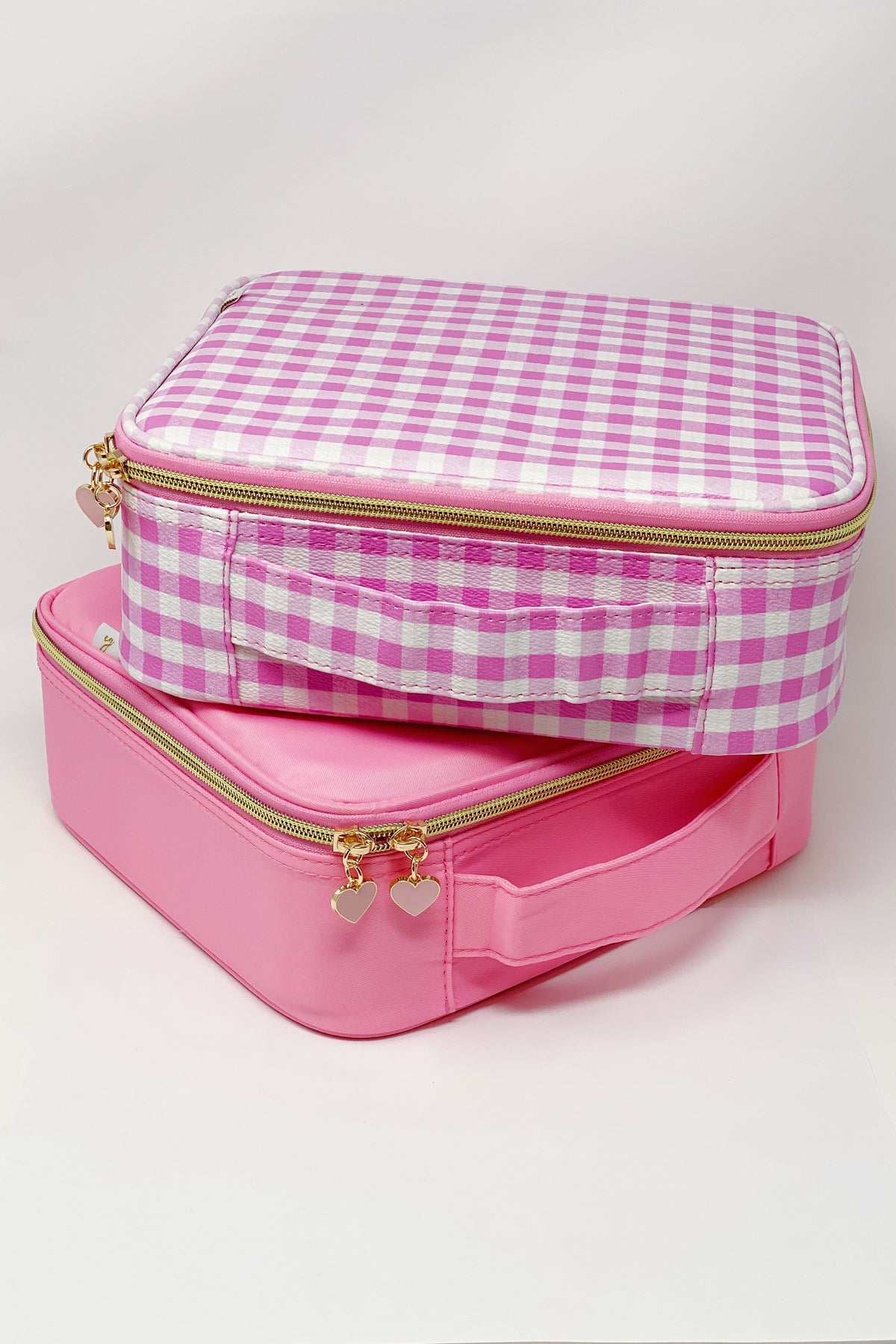 Checkered Glam Girl Makeup Organizer Case