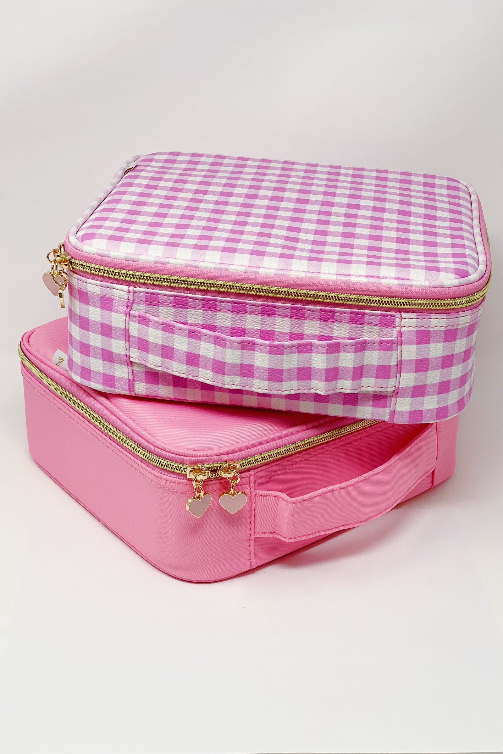 Checkered Glam Girl Makeup Organizer Case