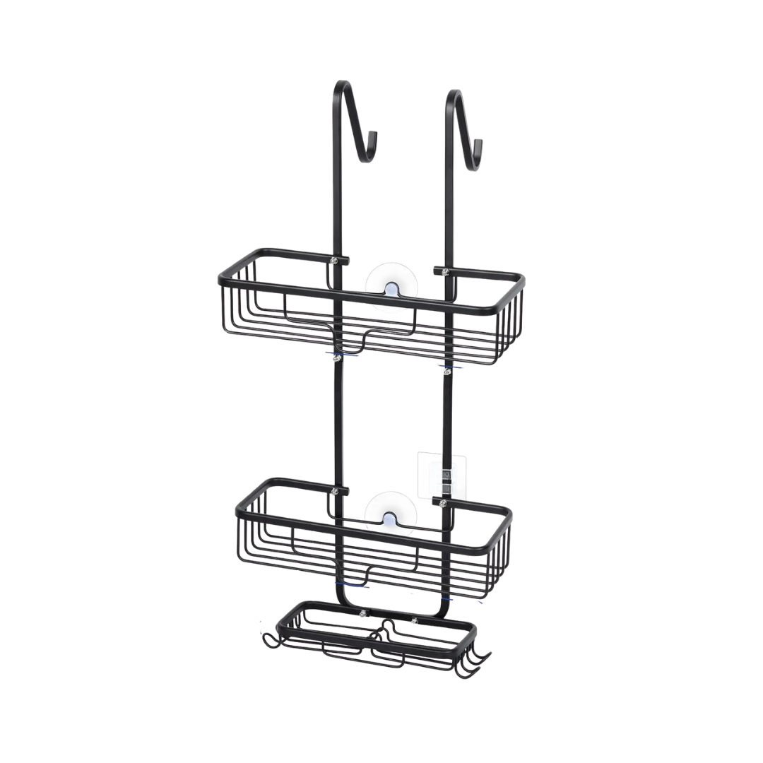 Over the Door Shower Caddy 3 Tier Hanging Shower Organizer Shelf for Bathroom