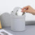 Mini Desktop Trash Bin Press Lid Makeup, Desk Organizer (Light Gray)