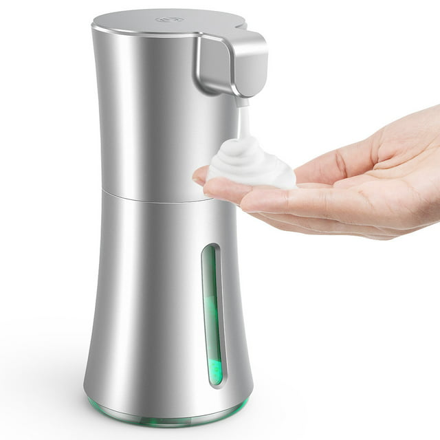 Touchless Automatic Soap Dispenser 12 Ounces, Battery Operated Hand Free Automatic Foam Liquid Soap Dispenser