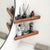 Toilet Rack Bathroom Corner Tripod No Drill for Bathroom Storage, Beech Double Layer