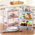 3 Layer Kitchen Toilet Rack Bathroom Floor To Ceiling Plastic Storage Rack Finishing Rack