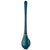 Wall Mounted Toilet Brush Non-Perforated with Silicone Bristles and Base for Cleaning Bathroom (Deep Sea Blue)