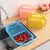 Foldable Plastic Vegetable Washbasin, 1 Pack Rectangular Drain Basket Fruit for Home Kitchen Sink Washing Dishes Storage