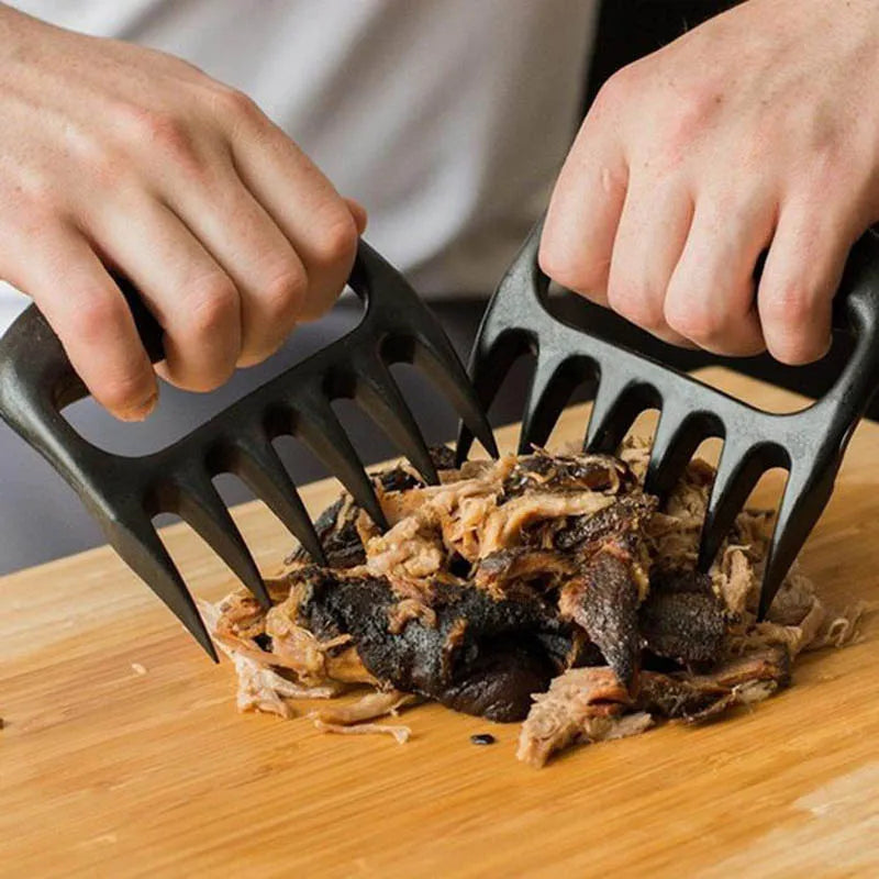 Meat Shredder Strong Pulled Pork Puller BBQ Fork Bear Claw Fruit Vegetable Slicer Cutters Cooking Tools (Pair)