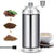 Coffee Grinder Manual Stainless Steel Portable Grinder with Cleaning Brush