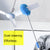 Aluminum Alloy Splicing Circular Dust Collector 1.4 Meters Ceiling Cleaning Tool (Blue)