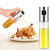 Kitchen Olive Oil Sprayer Bottle Stainless Steel, Leak-Proof BBQ (Silver)