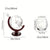World Map Etched Glass Decanter Cup Set (3-Piece)