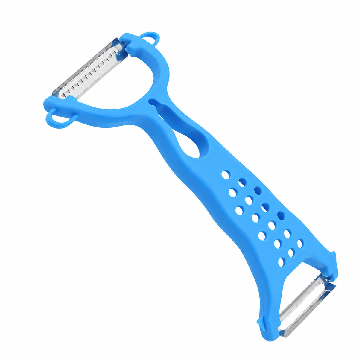 Stainless Steel Double-Head Potato Peeler with Comfortable Handle – Multifunctional Vegetable &amp; Fruit Peeling Kitchen Tool