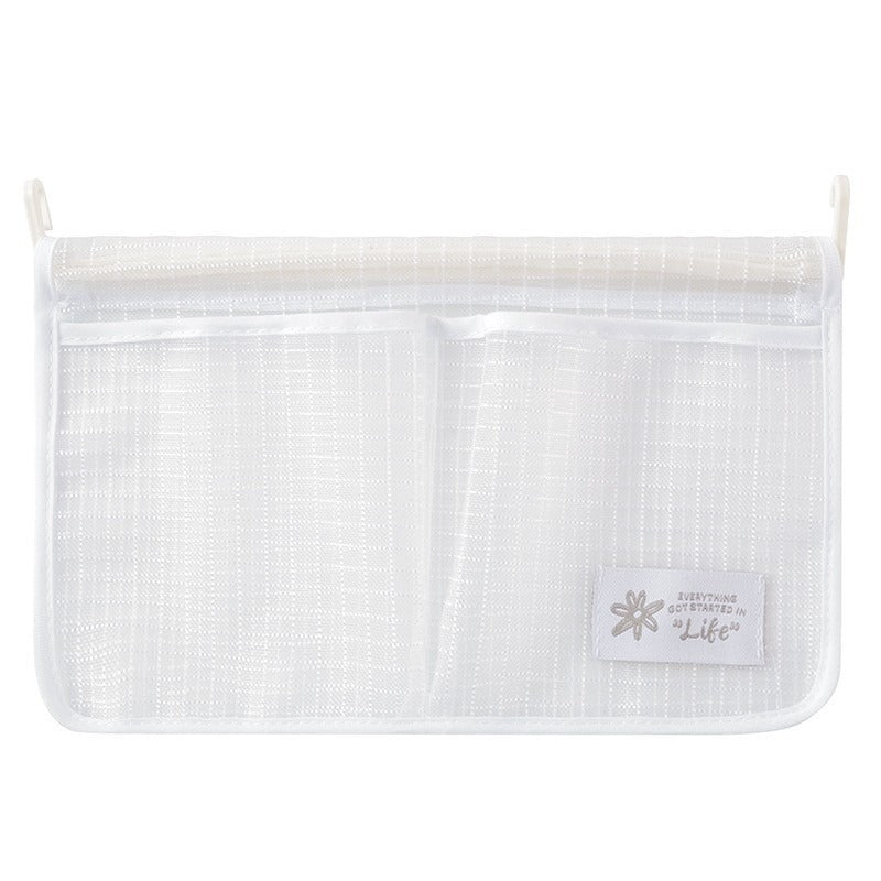 Refrigerator Storage Net Bag Hanging Type Household Kitchen Organizer (White)