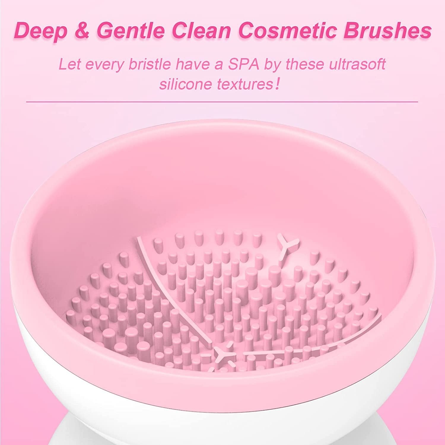 Rechargeable Automatic Makeup Brush Cleaner Deep Clean & Sanitize Brushes