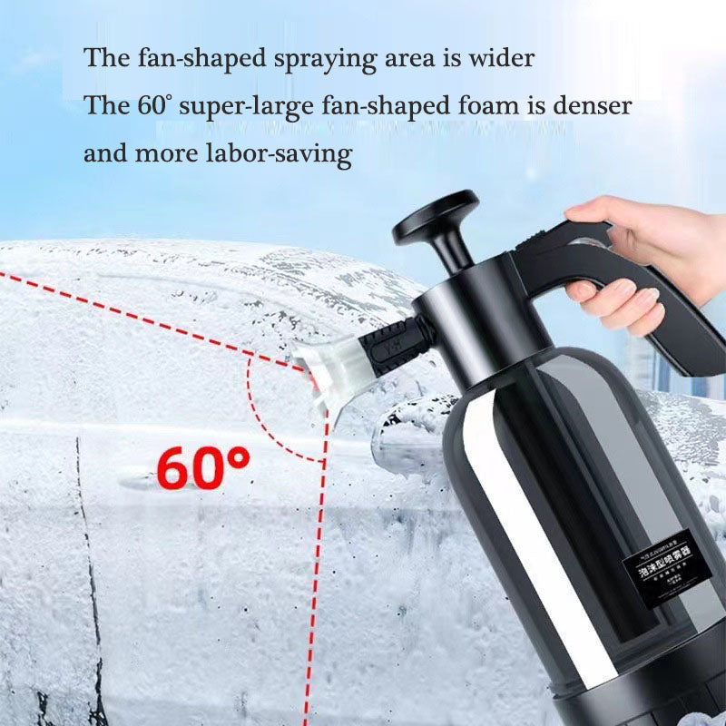 Car Wash Foam Gun Sprayer, Thick Foam Effortless Cleaning (2L, Black)