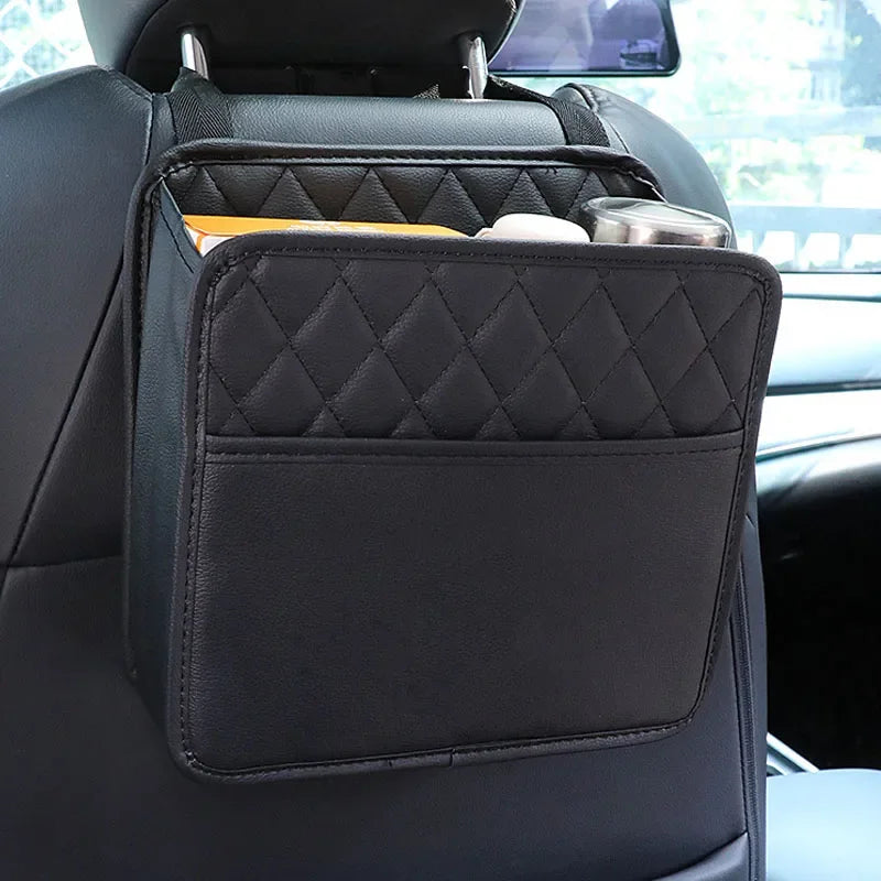 Car Backseat Organizer with Tissue Box & Cup Holder