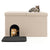 Hidden Cat Litter Box Enclosure Furniture with Urine-Proof Mat (Beige)