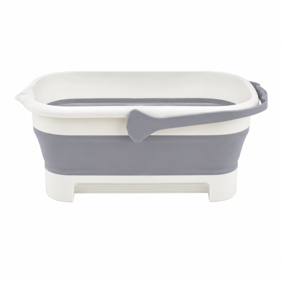 Foldable Silicone Washing Basin for Car Wash (Gray)
