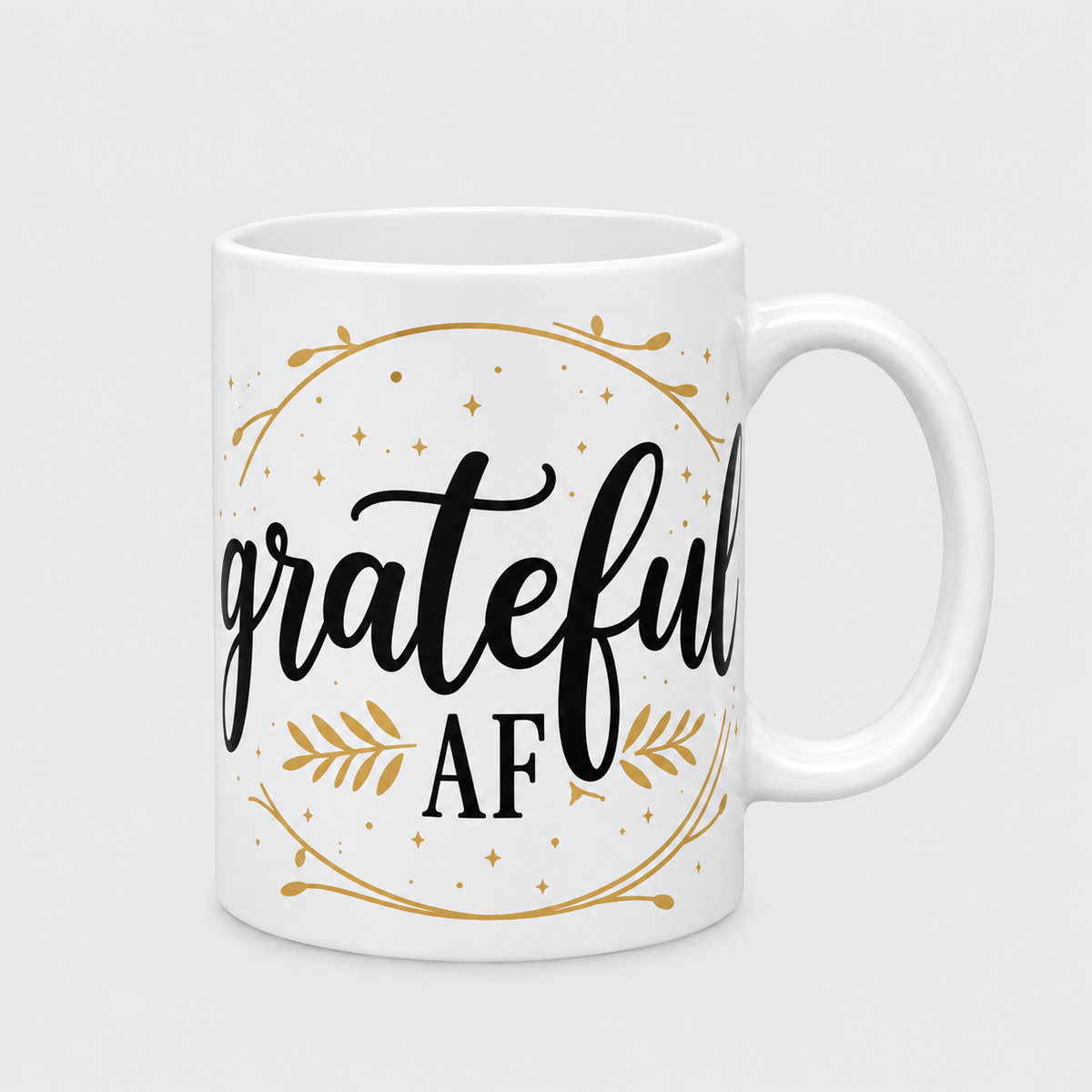 Thanksgiving Grateful AF 11 oz Ceramic Mug