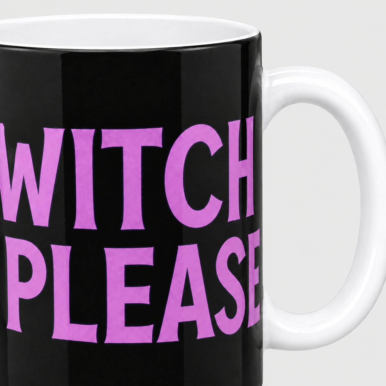 Halloween Witch Please Mug 11 oz Ceramic Coffee Cup, Funny Halloween Gift for Home & Office