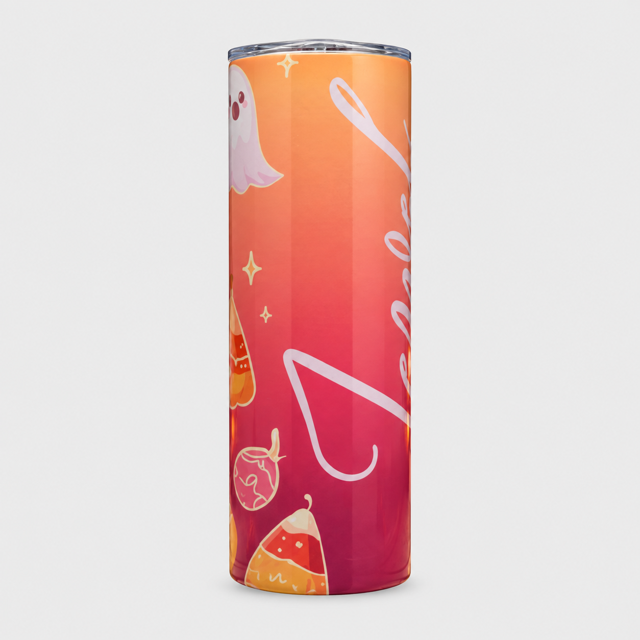 Custom Halloween Tumbler with Name | Personalized Insulated Stainless Steel Cup Straw | 20-Ounce | Personalized Gifts for Friends and Family