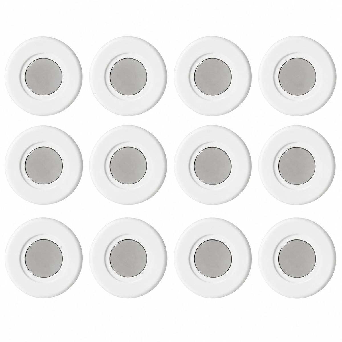 12 Pack Magnetic Wall Hooks, Small Adhesive-Free Hooks for Remote Controls, Refrigerator &amp; Kitchen Organization, Magnetic Storage Holders for Small Items