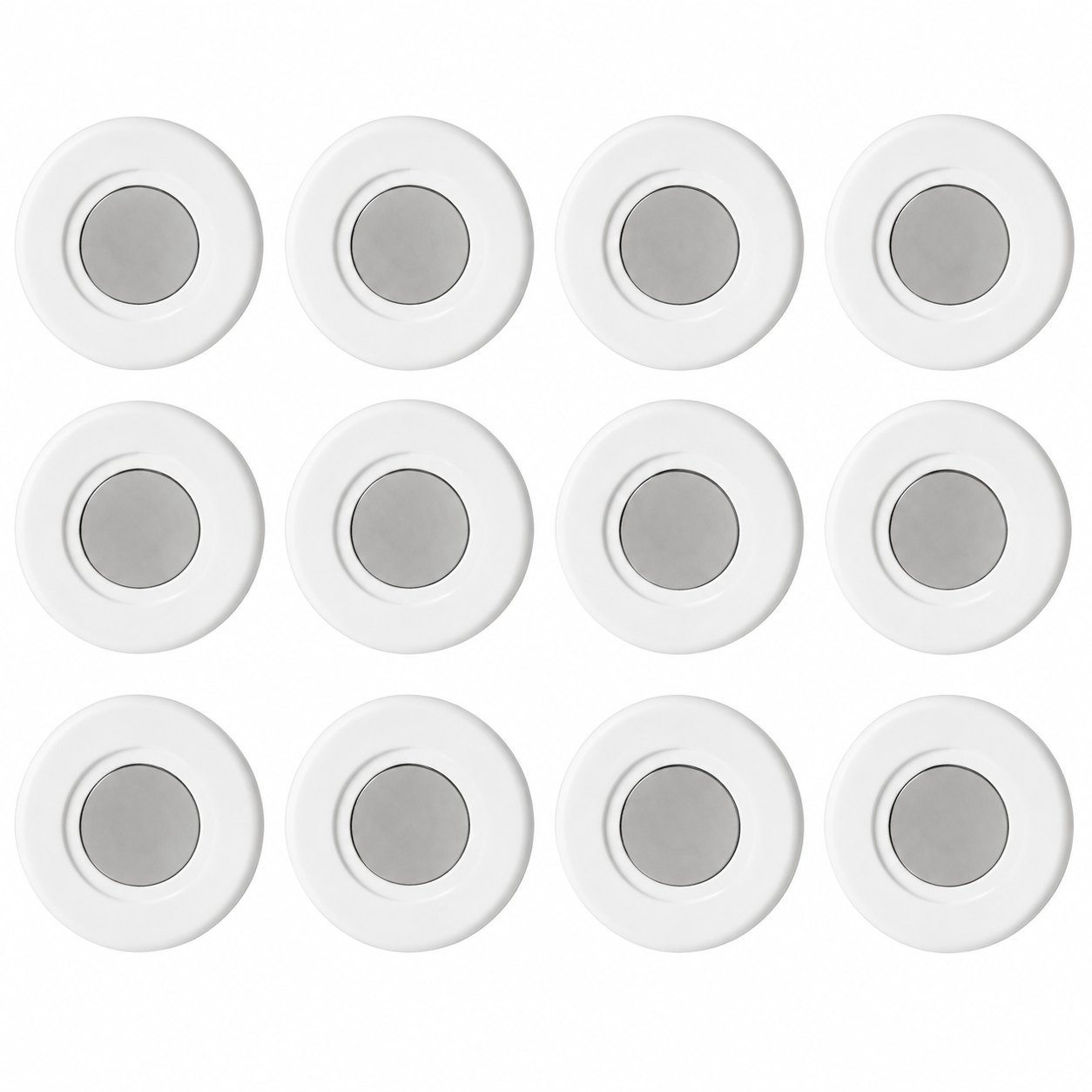 12 Pack Magnetic Wall Hooks, Small Adhesive-Free Hooks for Remote Controls, Refrigerator & Kitchen Organization, Magnetic Storage Holders for Small Items