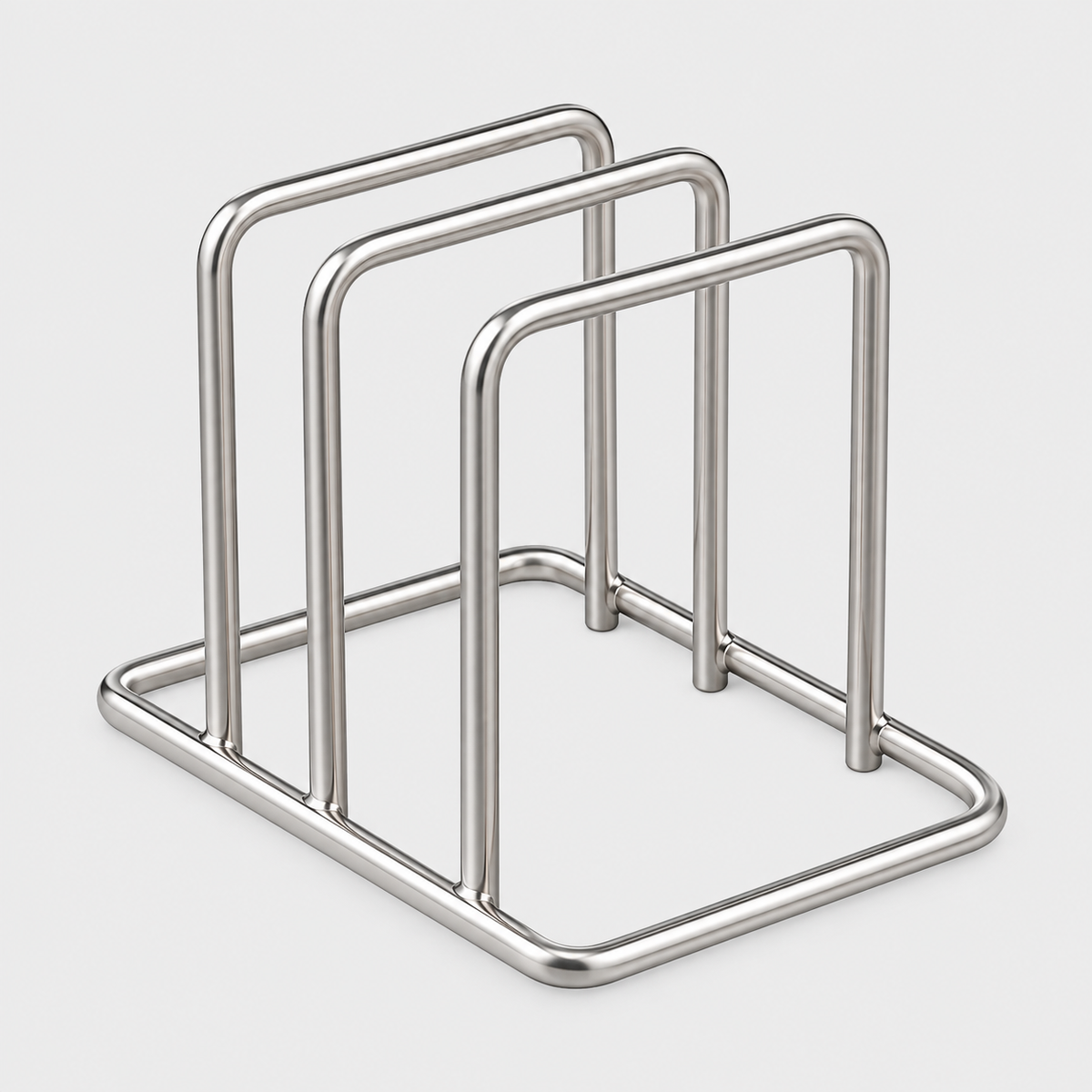 Stainless Steel Pot Lid Organizer &amp; Cutting Board Rack, Heavy-Duty Countertop Kitchen Storage Organizer, Space-Saving Lid Holder &amp; Cutting Board Stand