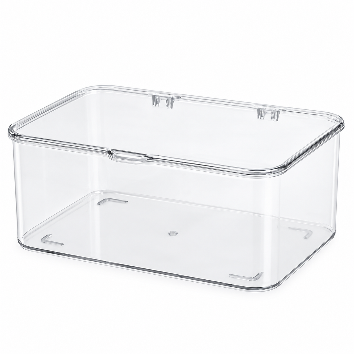 2-Piece Stackable Plastic Storage Basket Set