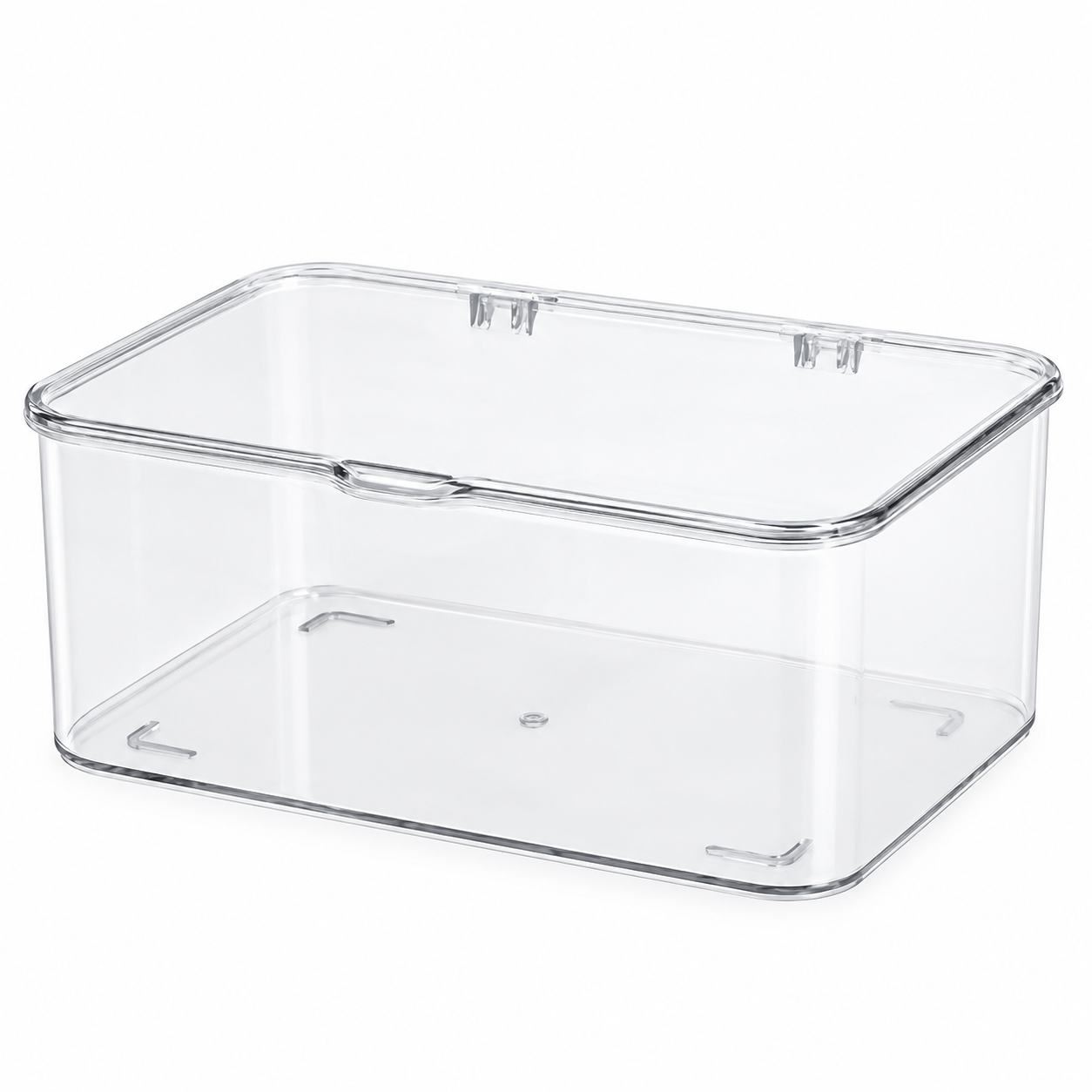 2-Piece Stackable Plastic Storage Basket Set