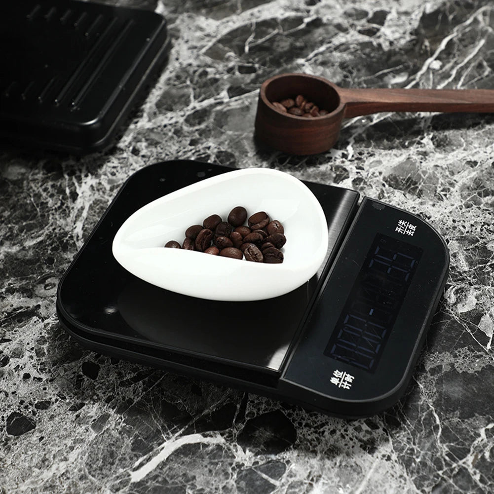 Coffee Dosing Tray Precision Dosing & Scooping for Coffee Lovers (White)