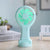 Mini Handheld Small Fan USB Charging Portable 3 Speed High Wind Desktop Office Travel Pocket Fan, Green