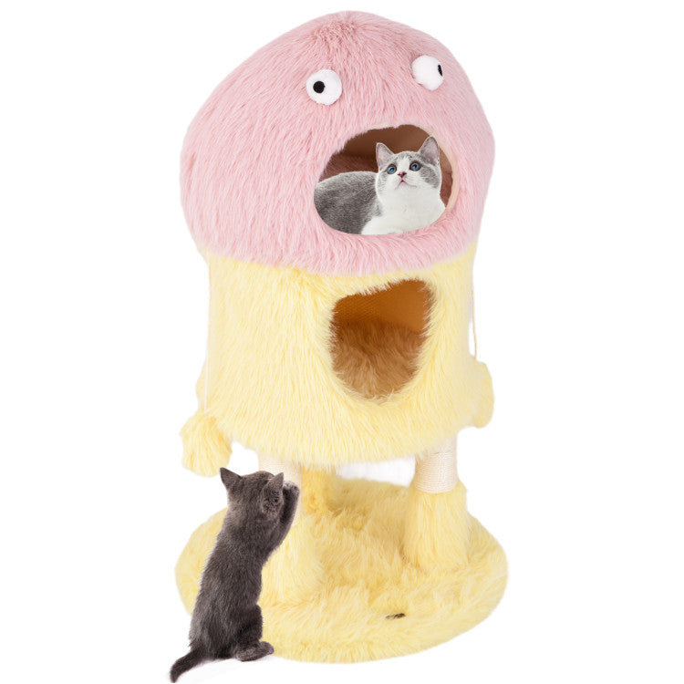 Monster Cat Condo 3-Leve with Scratching Posts
