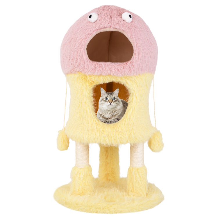 Monster Cat Condo 3-Leve with Scratching Posts