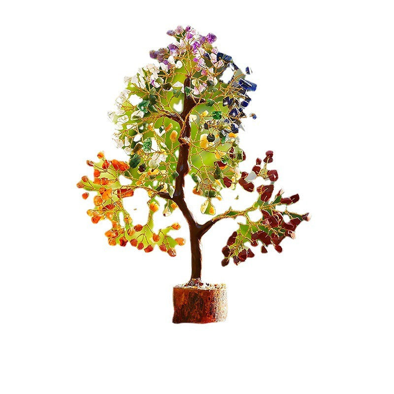 Crystal Fortune Tree Home Decor, Multi Color