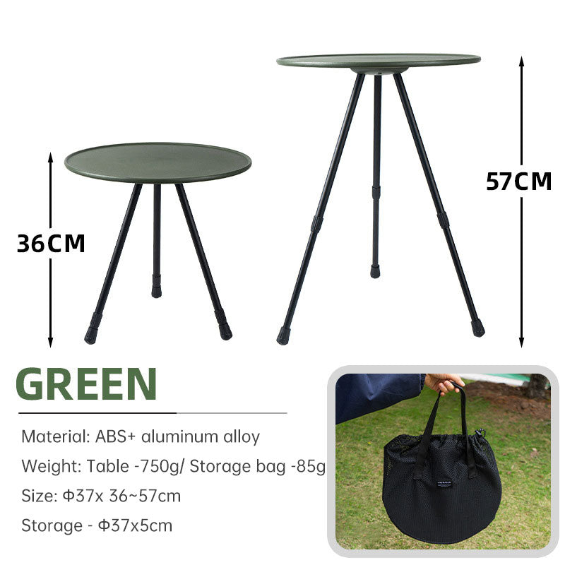 Balcony Table with Adjustable Height Foldable & Durable (Green)