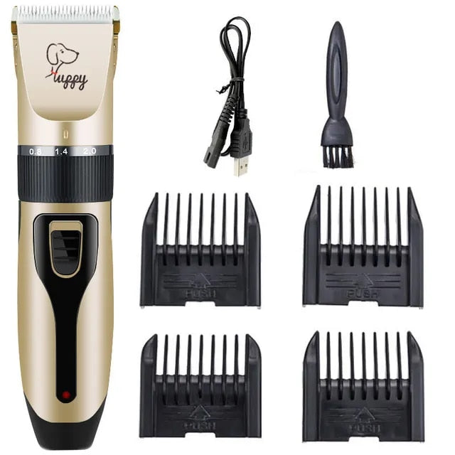 Dog Pet Grooming Hair Trimmer Kit Clipper Cat Cordless Clippers Rechargeable Electric Set