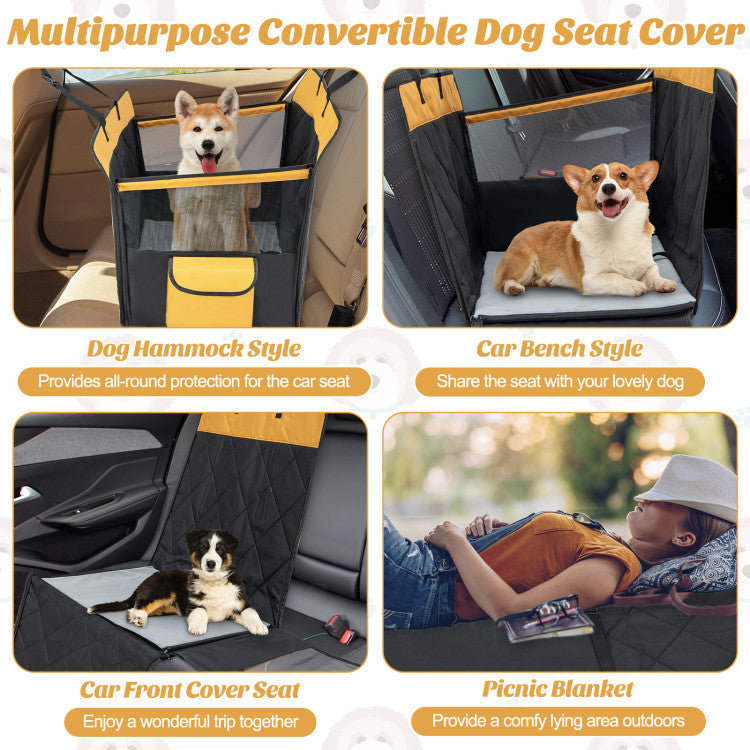 Dog Bed with Headrest and Removable Washable Cover
