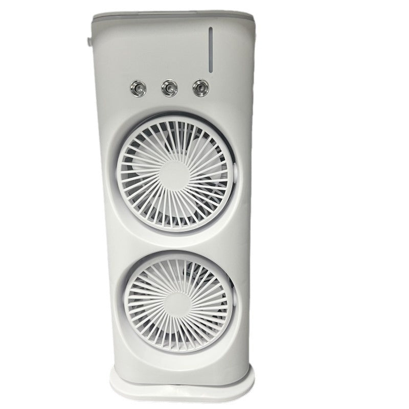 Personal Air Cooler Mini AC with Double USB Charging & Portable Design (White)