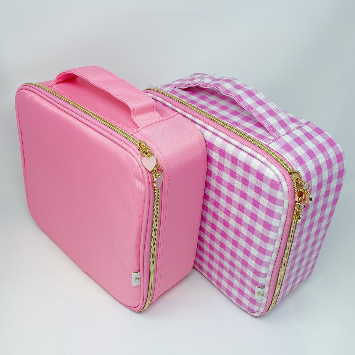 Checkered Glam Girl Makeup Organizer Case