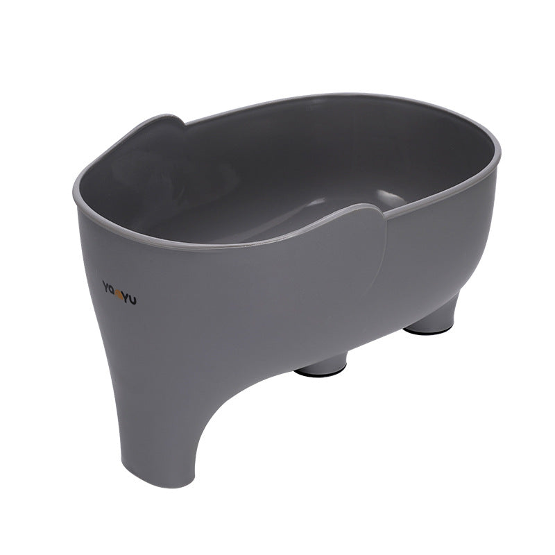 Elephant Drain Basket for Kitchen Storage (Gray)