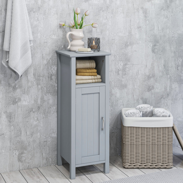 2 Tier Bathroom Storage Cabinet Organizer (Gray)
