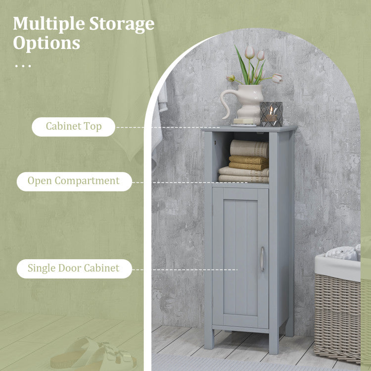 2 Tier Bathroom Storage Cabinet Organizer (Gray)