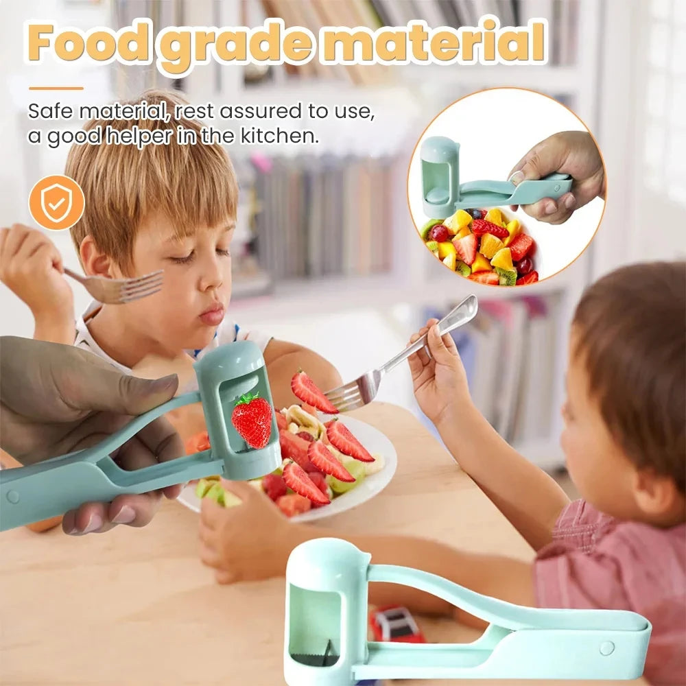 Kitchen Gadget Fruit Slicer Cutter Grape Tools Cherry Tomato Salad Splitter Artifact for Toddlers Small Cut Gadget